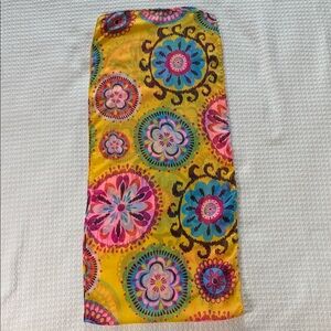 Colorful retro 60’s print floral scarf